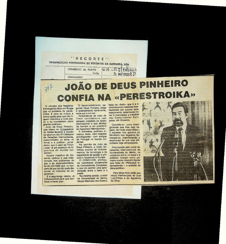  João de Deus Pinheiro confia na 