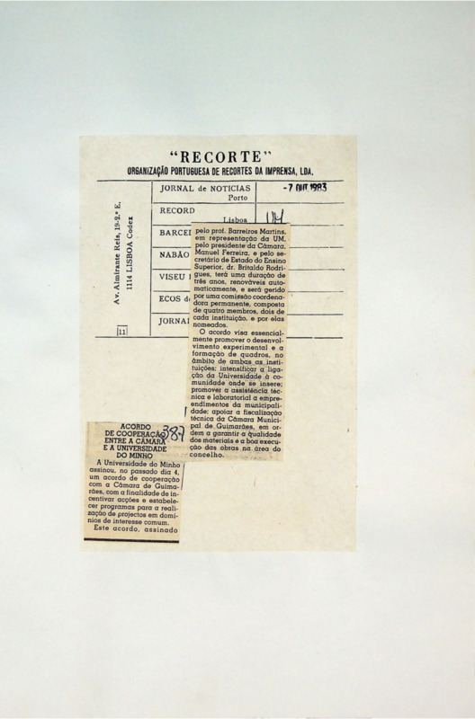  Acordo de Cooperação entre Câmara e a Universidade do Minho 