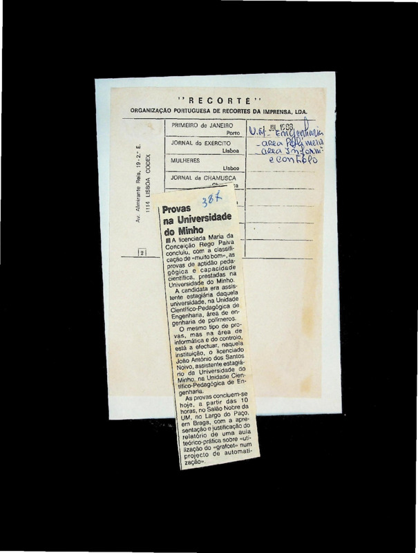  Provas na Universidade do Minho 
