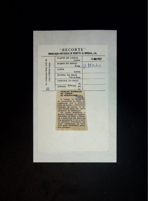  Técnicos florestais em cursos de Arqueologia 