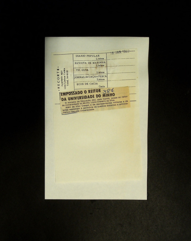 Empossado o reitor da Universidade do Minho 