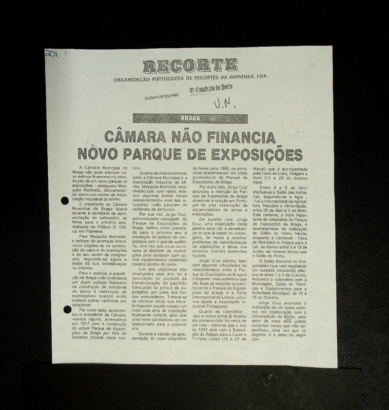 Câmara não financia novo parque de exposições 