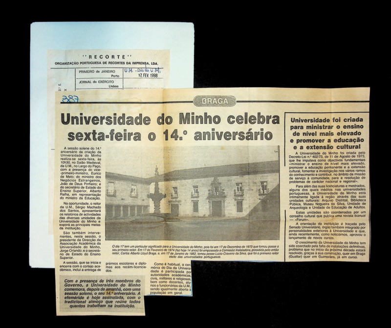  Universidade do Minho celebra sexta-feira o 14º aniversário 