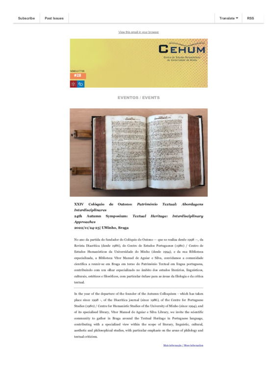  Newsletter CEHUM (n.º 28) 