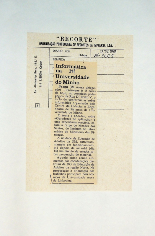  Informática na Universidade do Minho 