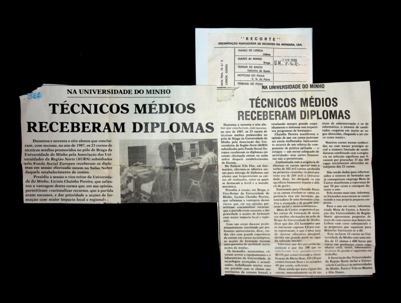  Na Universidade do Minho: técnicos médios receberam diplomas 