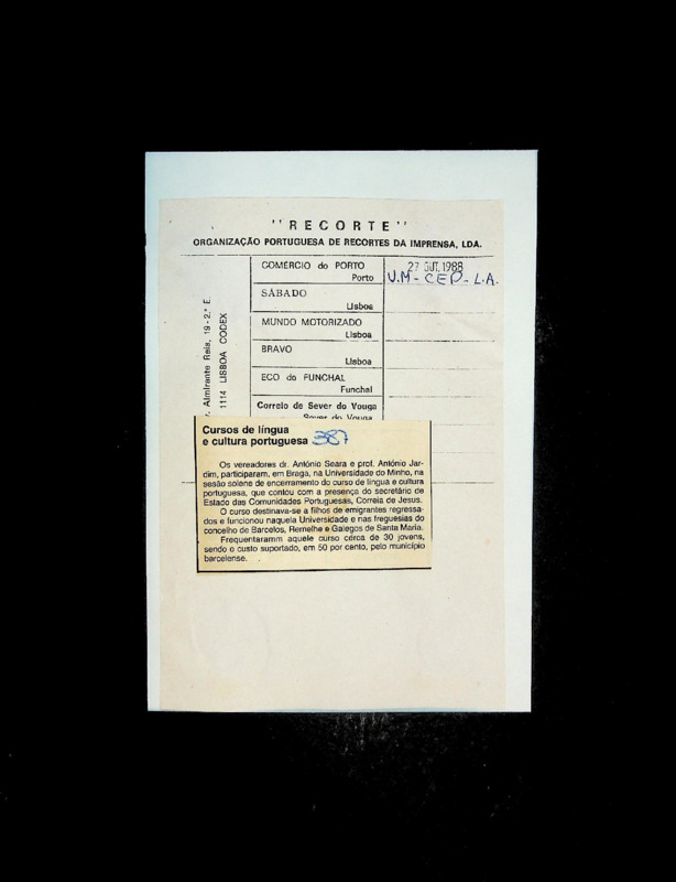  Cursos de língua e cultura portuguesa 