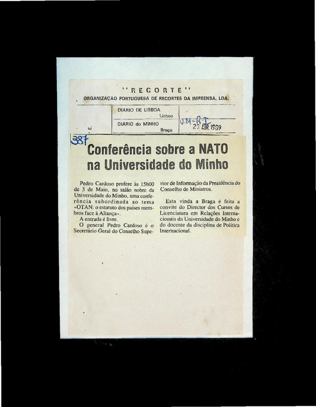  Conferência sobre a Nato na Universidade do Minho 