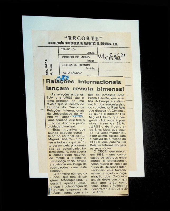 Relações Internacionais lançam revista bimensal 