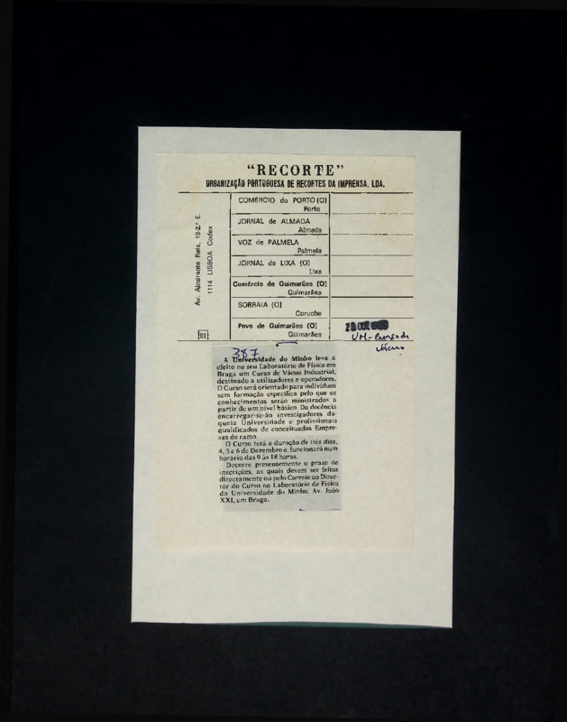  A Universidade do Minho 