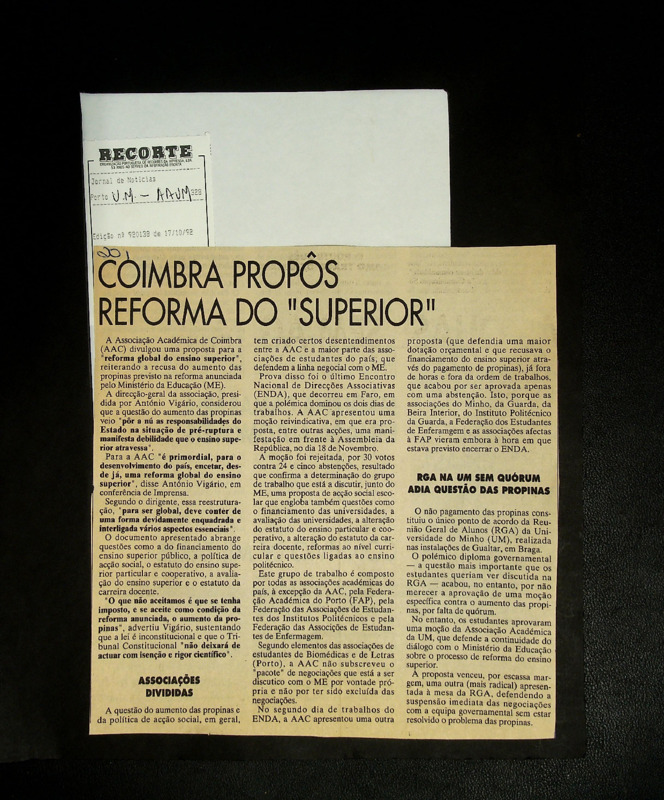  Coimbra propôs reforma do 