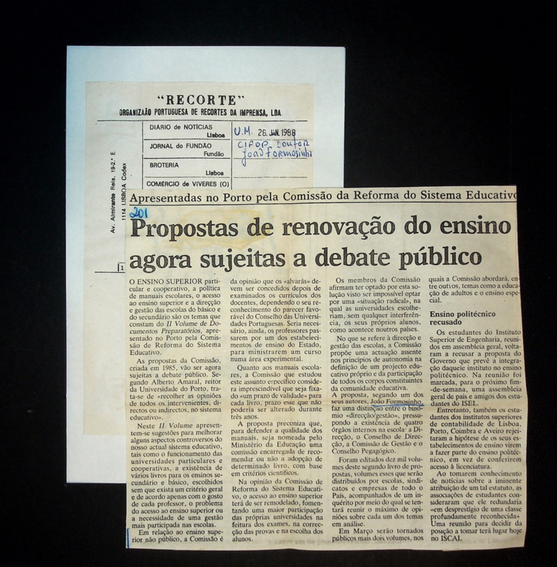  Apresentadas no Porto pela Comissão da Reforma do Sistema Educativo: propostas de renovação do ensino agora sujeitas a debate público 