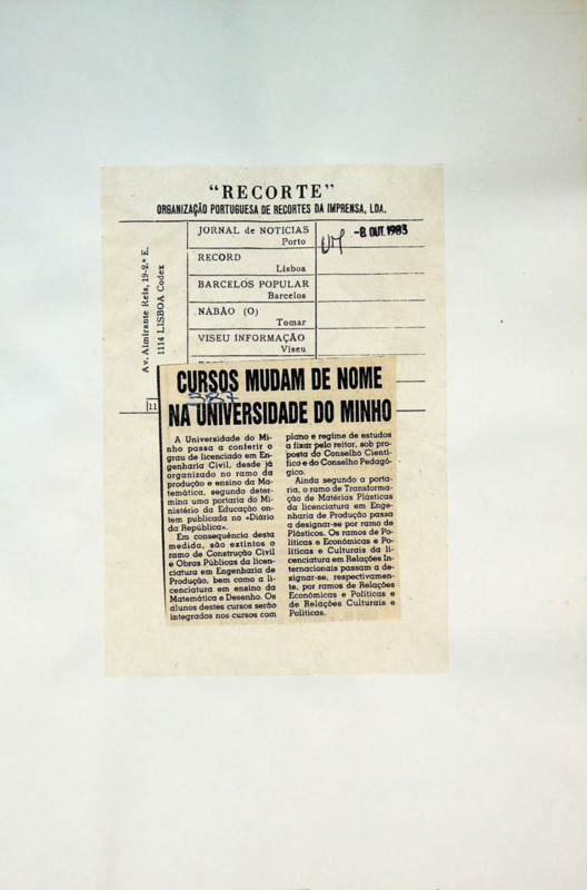  Cursos mudam de nome na Universidade do Minho 