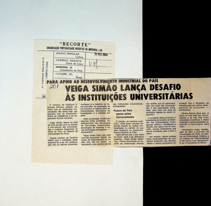  Veiga Simão lança desafio às instituições universitárias 