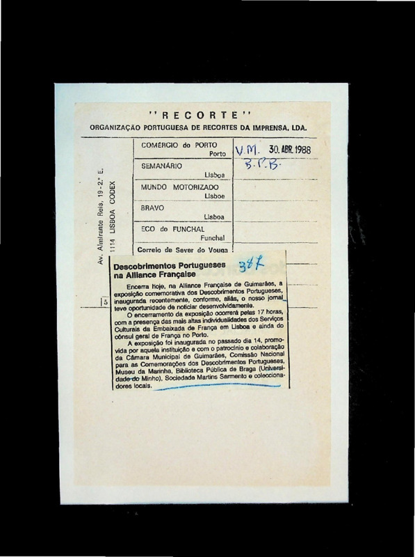  Descobrimentos portugueses na Alliance Française 