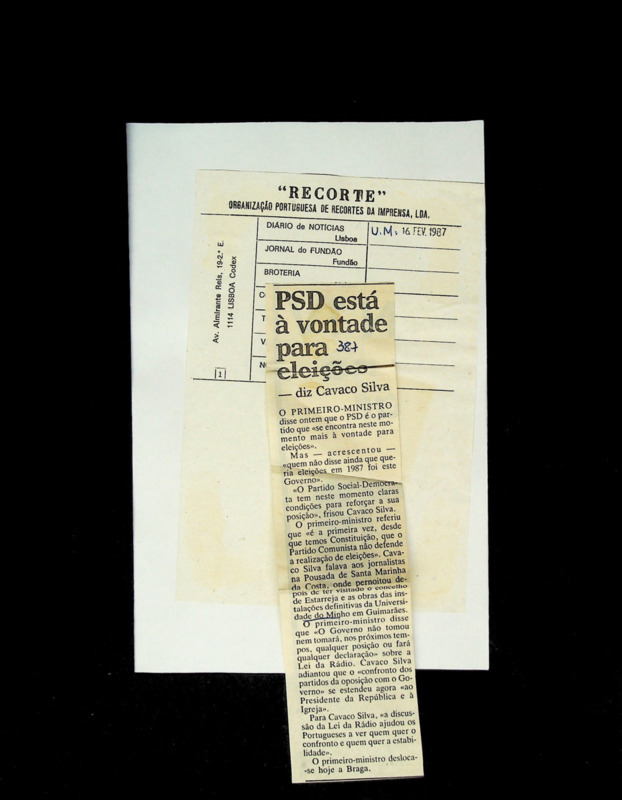  PSD está á vontade para eleições - Cavaco Silva 