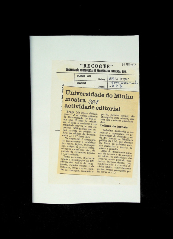  Universidade do Minho mostra actividade editorial 