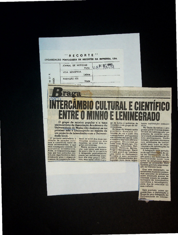  Intercâmbio cultural e científico entre o Minho e Leninegrado 