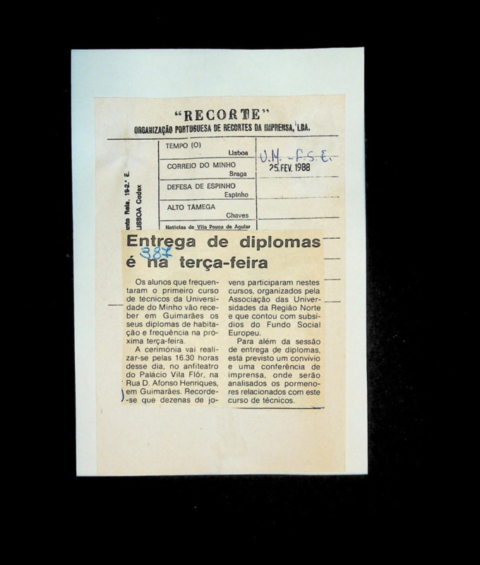  Entrega de diplomas é na terça-feira 