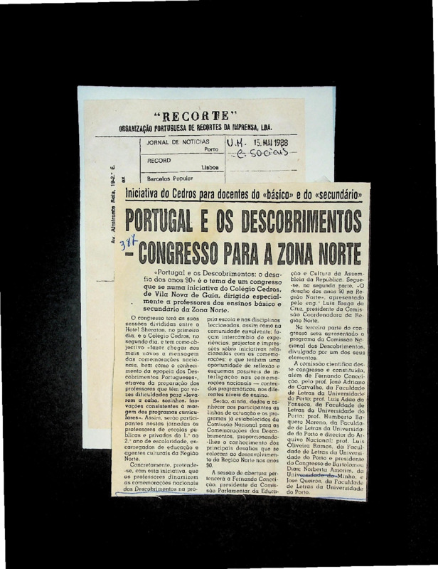  Iniciativa do Cedros para docentes do 