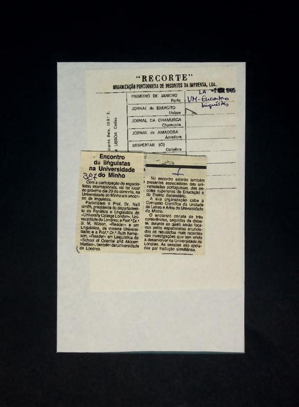  Encontro de linguistas na Universidade do Minho 