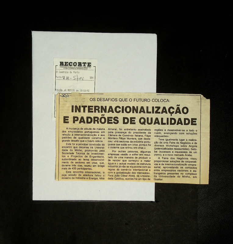  Os desafios que o futuro coloca: internacionalização e padrões de qualidade 