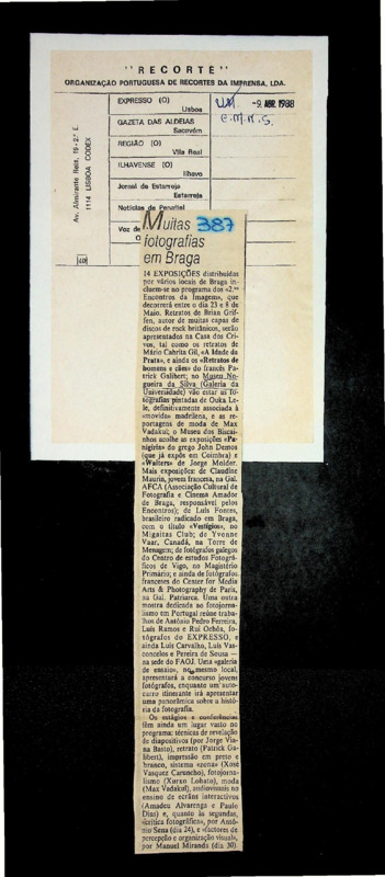  Muitas fotografias em Braga 