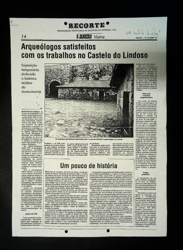  Arqueólogos satisfeitos com os trabalhos no Castelo do Lindoso 