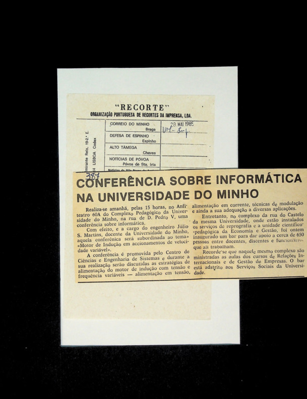  Conferência sobre informática na Universidade do Minho 