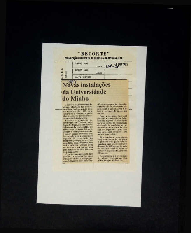  Novas instalações da Universidade do Minho 