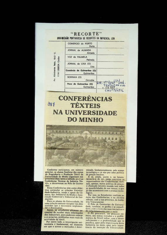  Conferências têxteis na Universidade do Minho 
