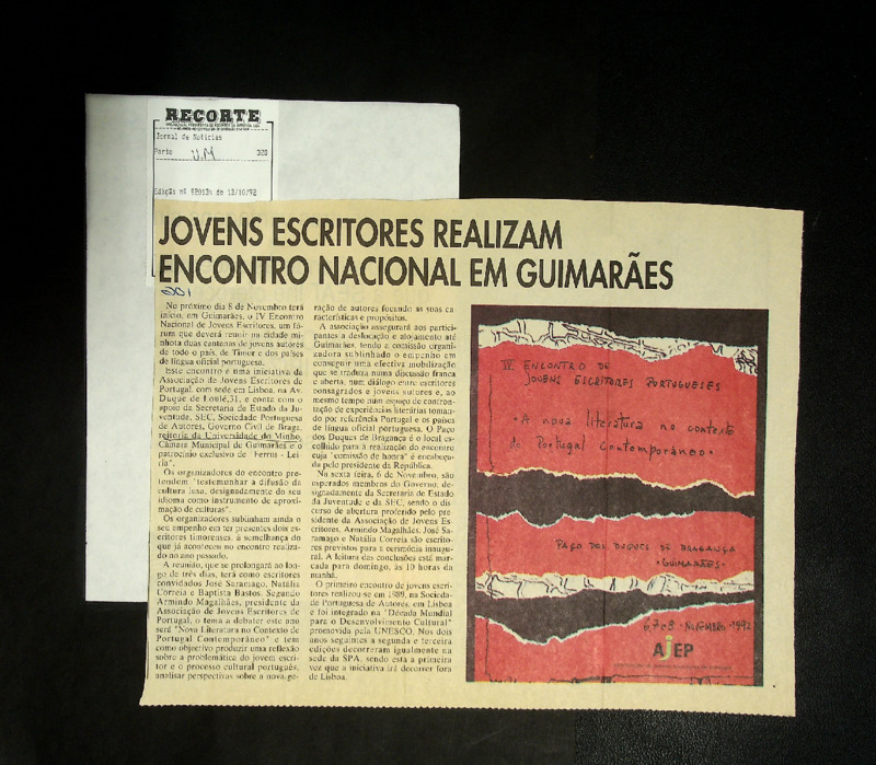  Jovens escritores realizam encontro nacional em Guimarães 