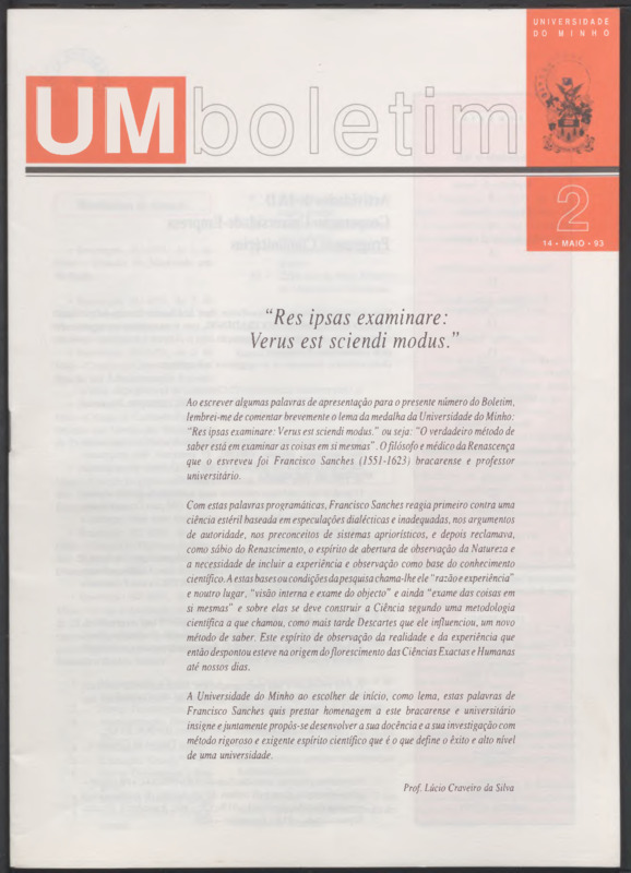  UM Boletim - N.º 2 (Maio 1993) 