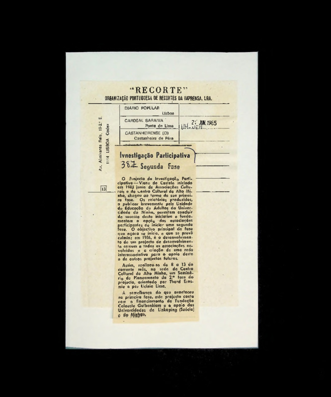  Investigação participativa - segunda fase 