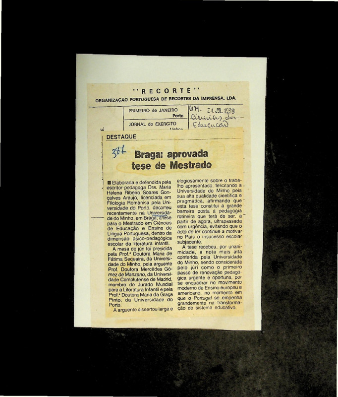  Braga: aprovada tese de mestrado 