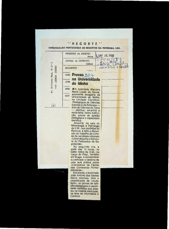 Provas na Universidade do Minho 