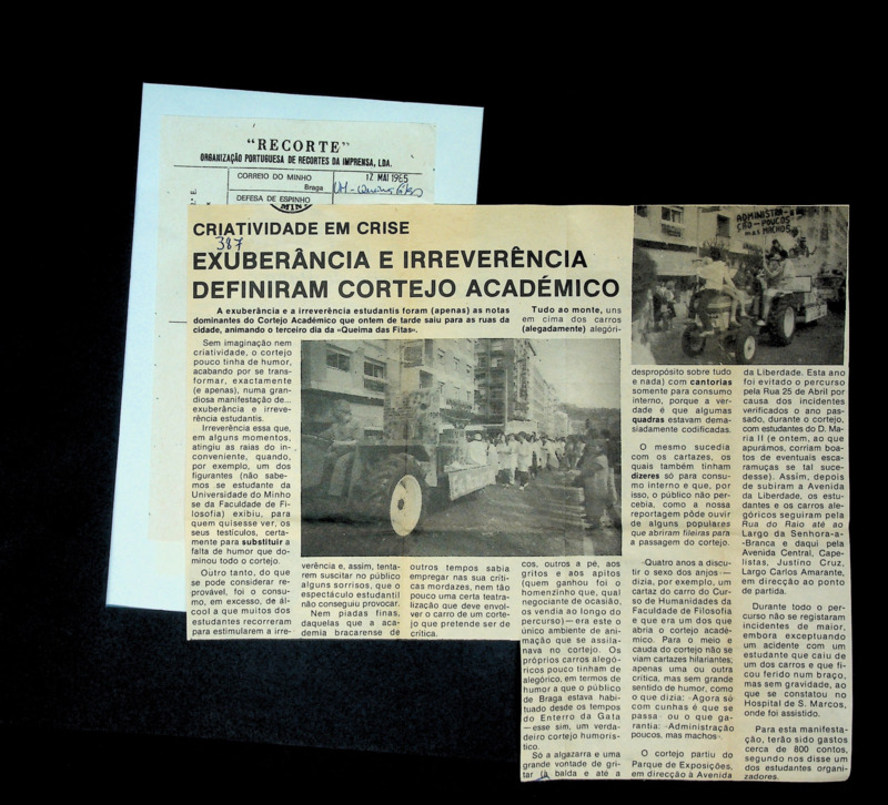  Criatividade em crise: exuberância e irreverência definiram cortejo académico 