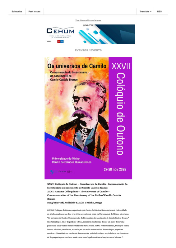  Newsletter CEHUM 2/2025 