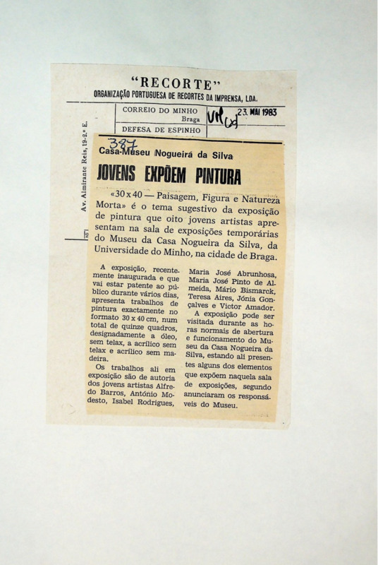  Casa-Museu Nogueira da Silva : jovens expõem pintura 