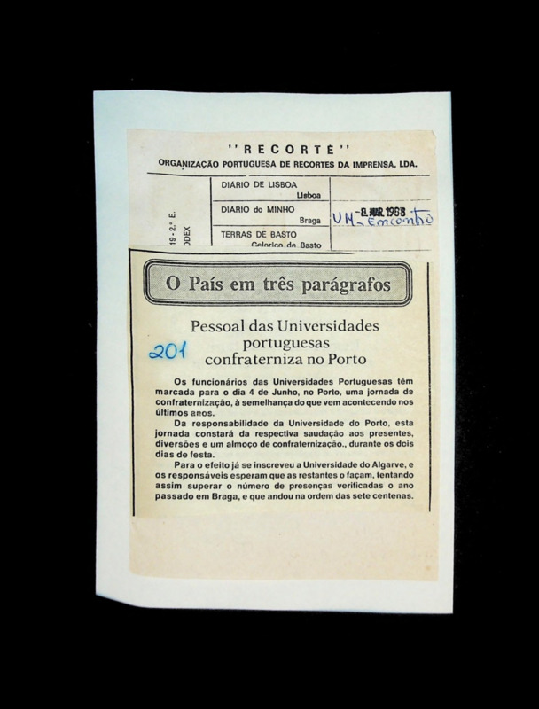  Pessoal das universidades portuguesas confraterniza no Porto 