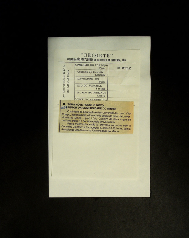  Toma hoje posse o novo reitor da Universidade do Minho 
