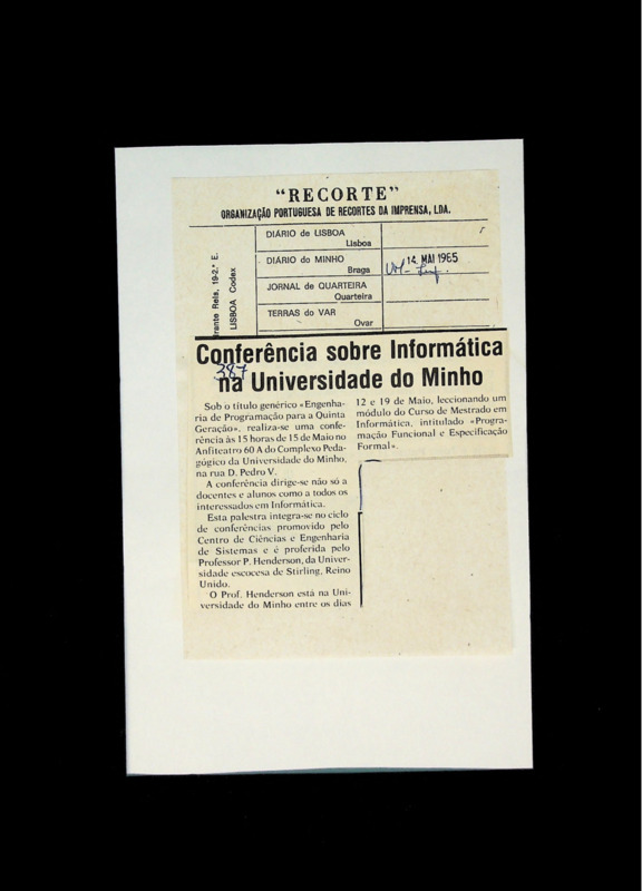  Conferência sobre Informática na Universidade do Minho 