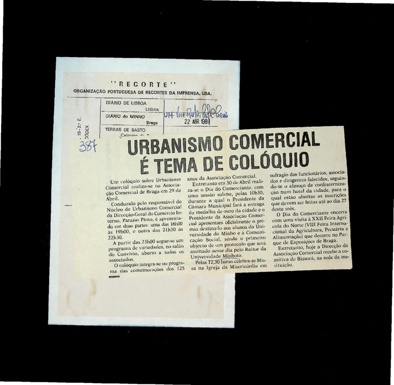  Urbanismo comercial é tema de colóquio 