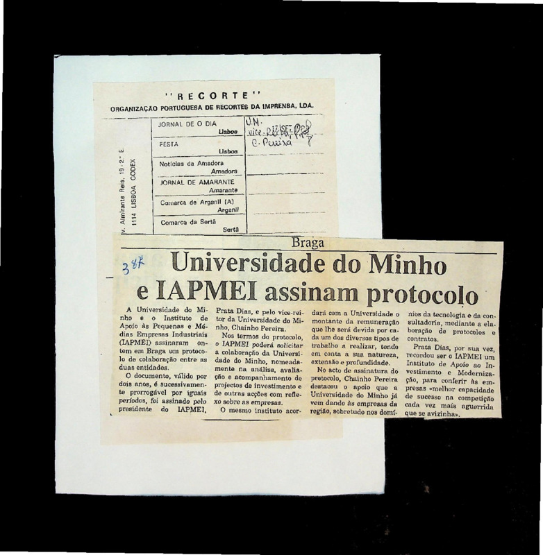  Universidade do Minho e IAPMEI assinam protocolo 