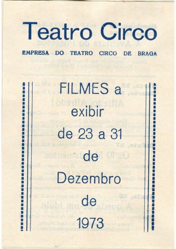  Filmes a exibir de 23 de Dezembro a 31 de Dezembro 