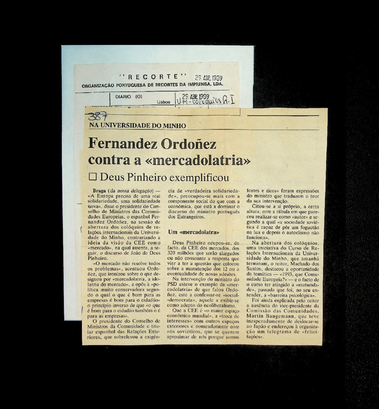  Fernandez Ordoñez contra a “mercadolatria”: Deus Pinheiro exemplificou 