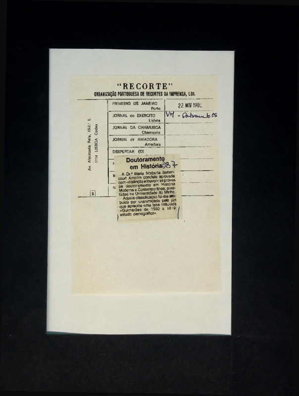  Doutoramento em História 