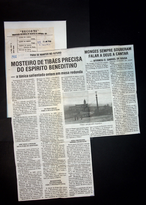  Para se manter no futuro: mosteiro de Tibães precisa do espírito beneditino - a tónica salientada ontem em mesa redonda 