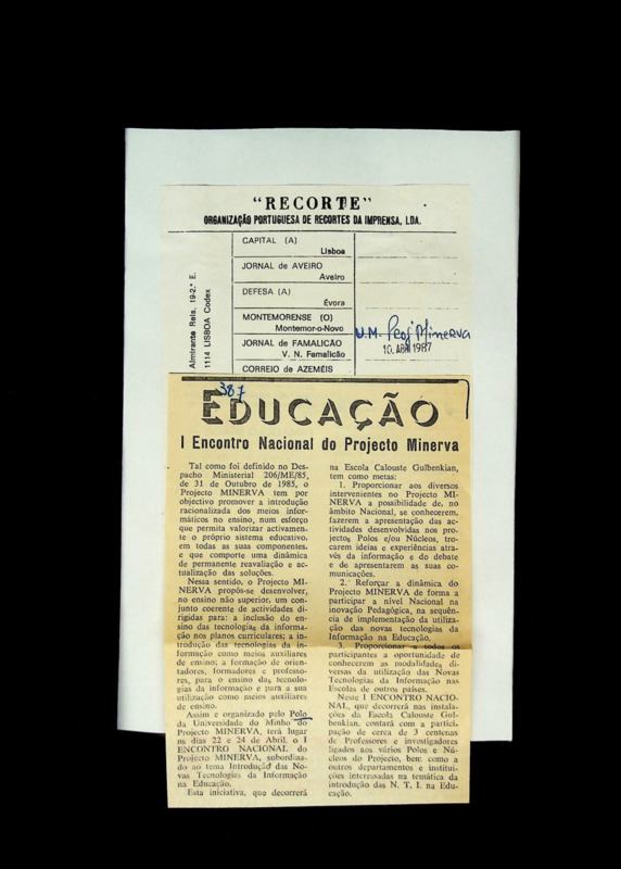  I encontro nacional do Projecto Minerva 