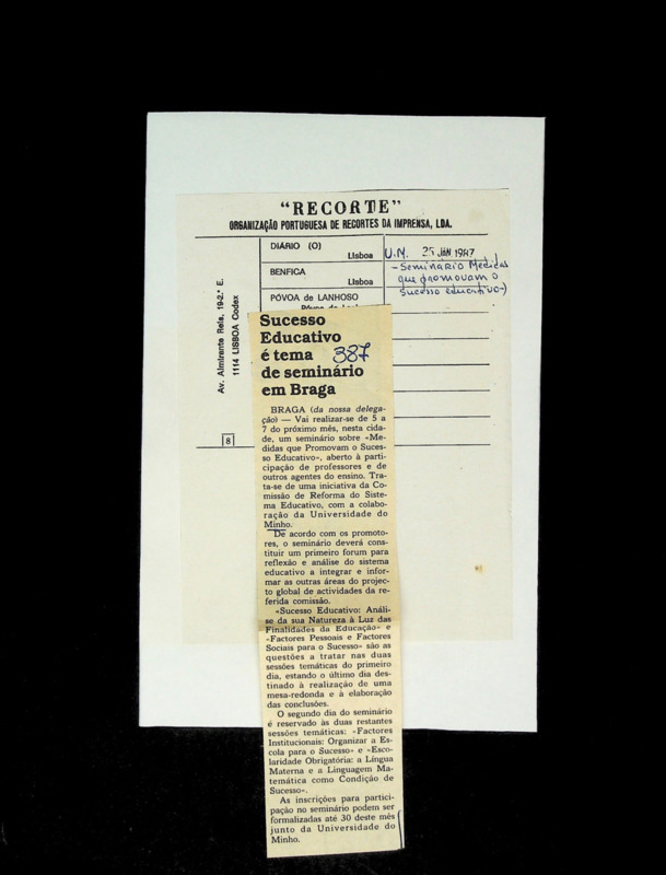 Sucesso educativo é tema de seminário em Braga 
